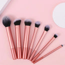 Conjunto De Pincéis De Maquiagem De 7 Peças , Blush , Pó Solto , Corretivo , Pincel De Sombra