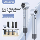 GOKOCO Secador De Cabelo Com 5 Em 1 GD023 Escova Magnético Multifuncional De Alta Velocidade Com Alisar Enrolar Hot Air