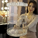 Organizador de maquiagem Giratório 360º Acrílico Suporte de Cosméticos
