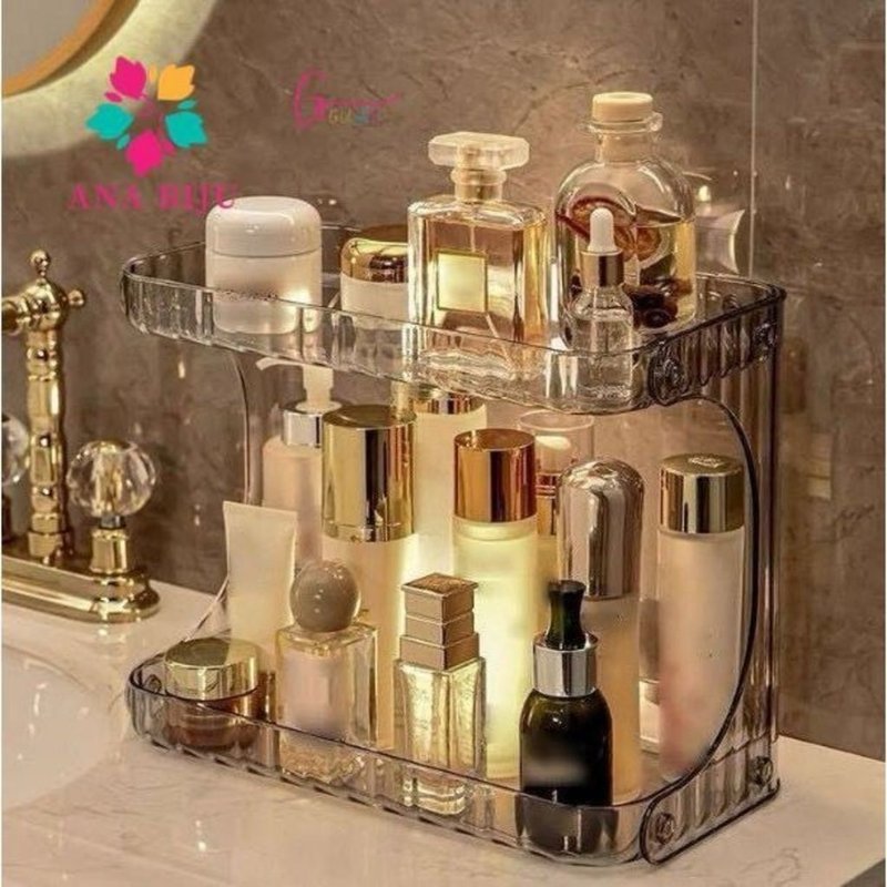 GUI ANA Organizador Prateleira Diamante Acrílico Porta Maquiagem Beleza linhas